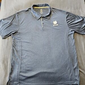 Colosseum Notre Dame Fighting Irish Polo Shirt Men's 3XT Navy Gold Performance